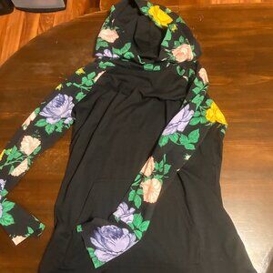 LuLaRoe Amber Hooded Shirt Medium